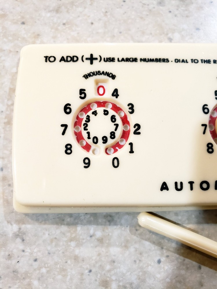 Vintage Adding Machine Sterling Automatic Adding Machine No. 565 With Pick & Box