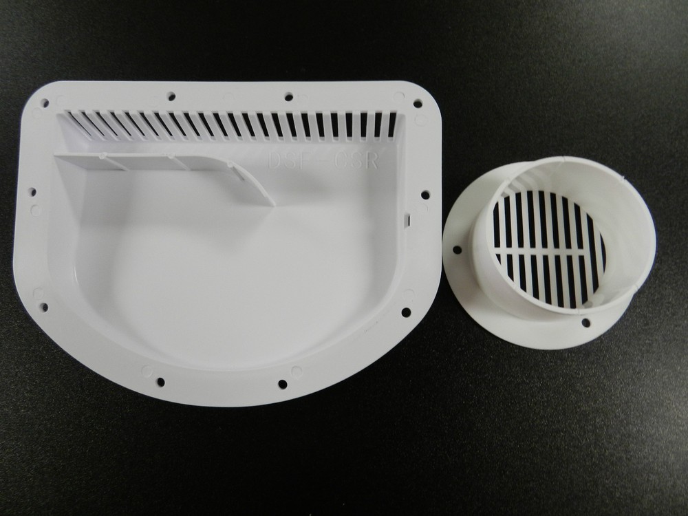 TRAILER / RV VENTS, White, 2 inner, 2 outer, Utility, Cargo, Motorcycle Sidewall