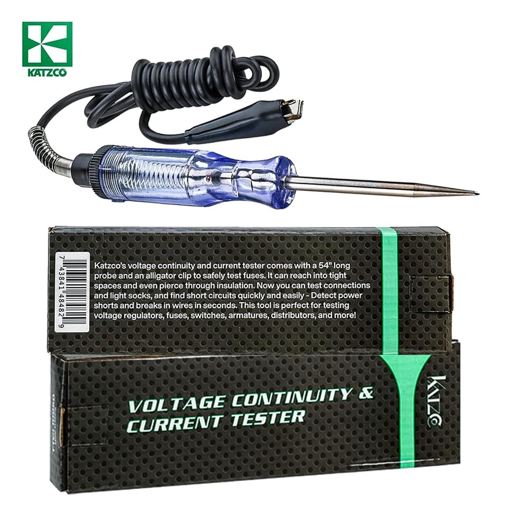 Multi-Functional Electrical Tester - 6-12V DC & 24V AC - Sharp Probe, Heavy Duty