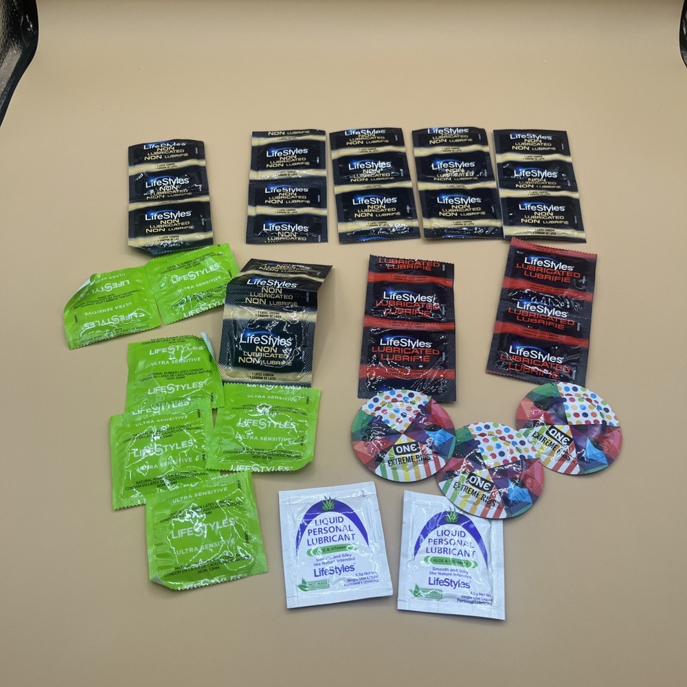 Condoms Lot Sampler Choice 25 Per Pack
