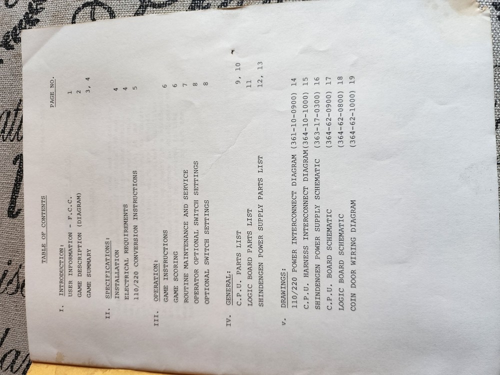 Phoenix Arcade Manual Centuri