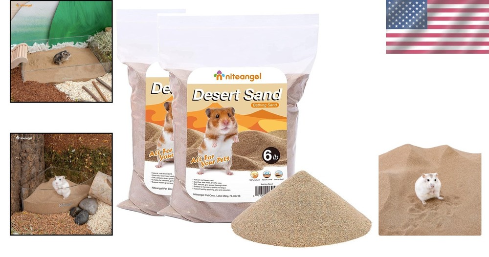 Dust-Free Bath Sand for Hamsters & Small Pets