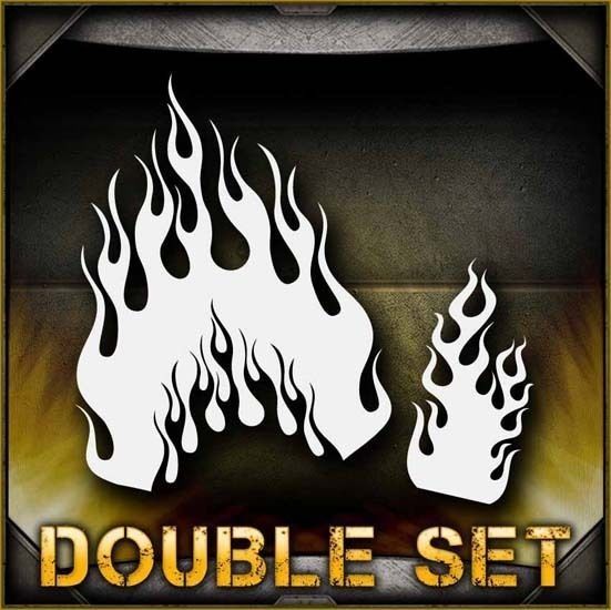 Flames 16 Airbrush Stencil Template Airsick