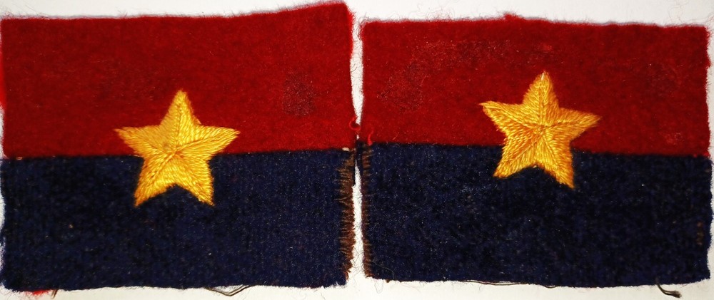 India, General Headquarters Formation Patch Pair, Genuine