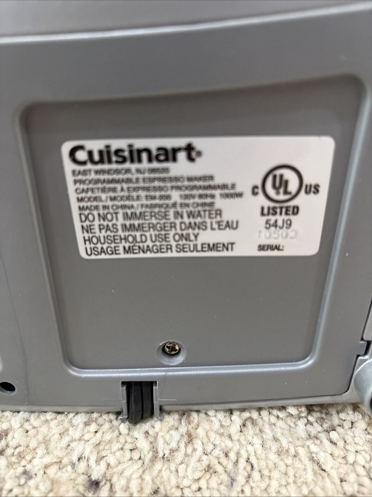 Cuisinart EM-200 Espresso Maker - Machine Only - Working