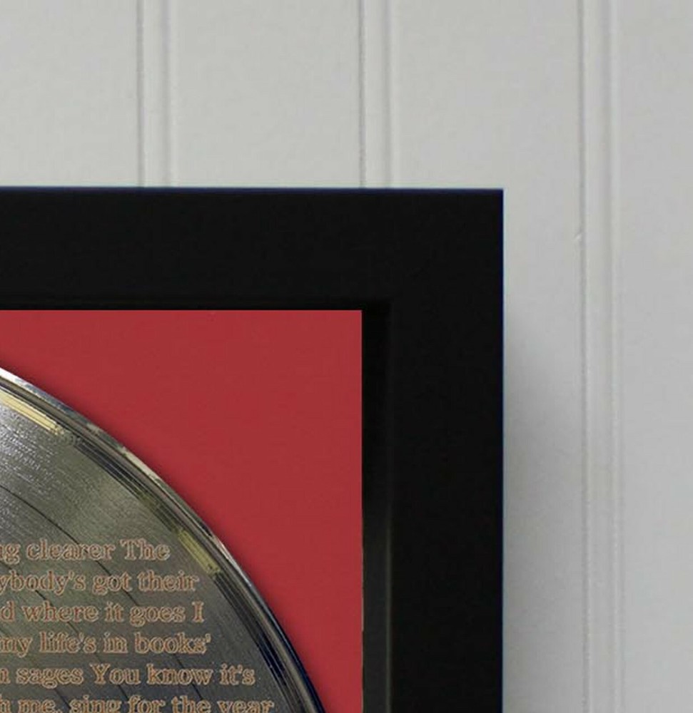 Beatles - Eleanor Rigby Framed Silver Etched LP Shadowbox