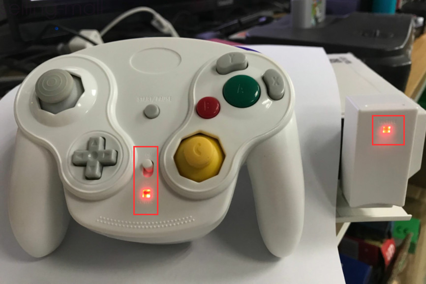 Wireless GameCube Controller + Adapter Wavebird for GameCube NGC Console White