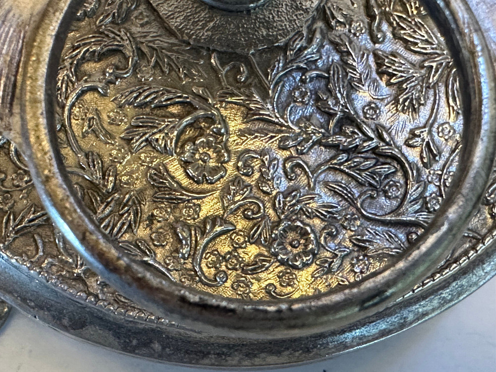 COBALT CUT TO CLEAR CONDIMENT, CASTER SET