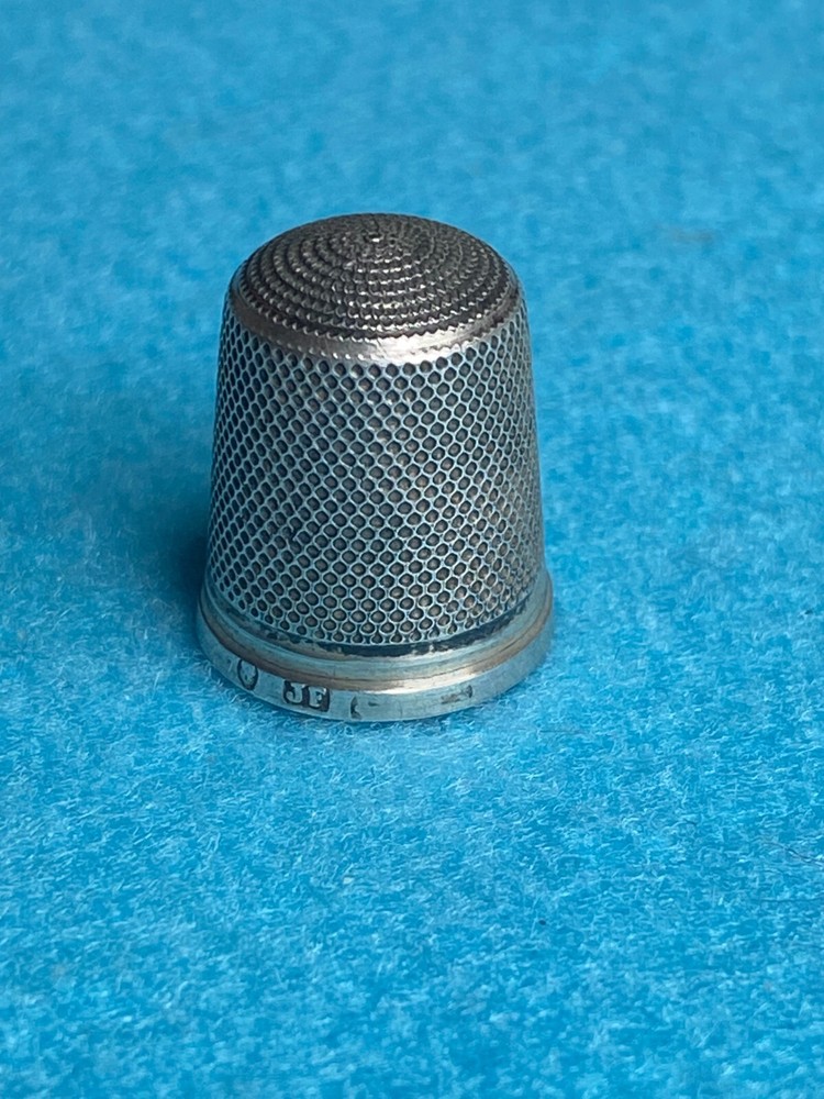 Small Silver Thimble with Hallmarks