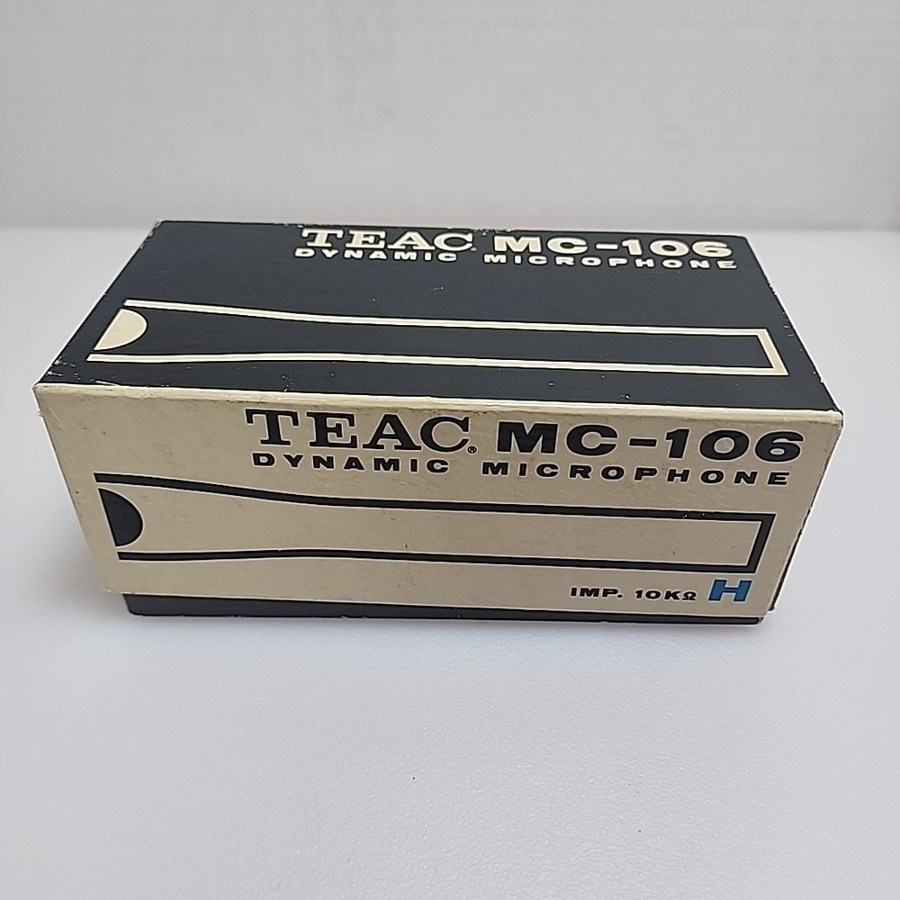 TEAC MC-106 Stereo Dynamic Microphone New MC106 Vintage