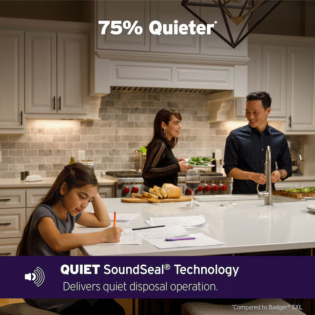 InSinkErator Evolution 45SS LEDefense 3/4 HP Quiet Garbage Disposal FREE SHIP🔥