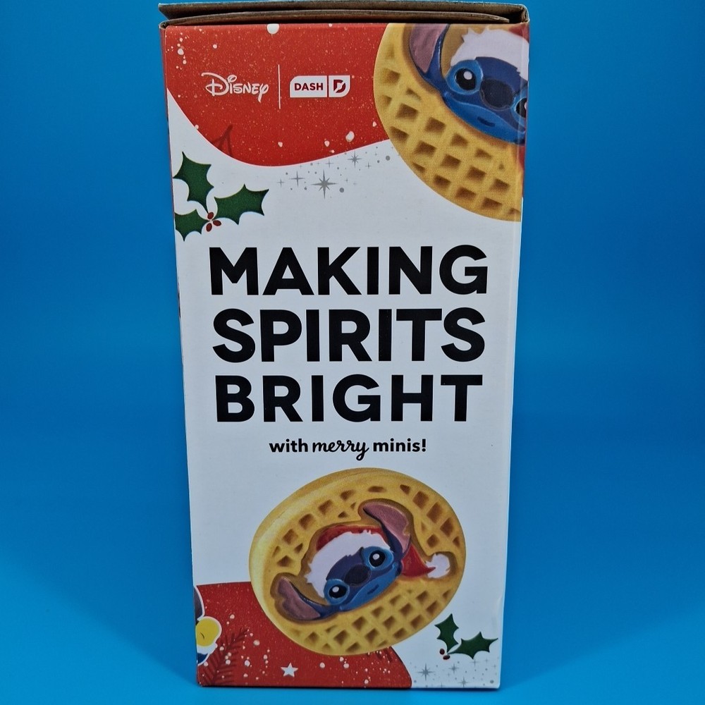 Disney Dash Stitch Santa Mini Waffle Maker