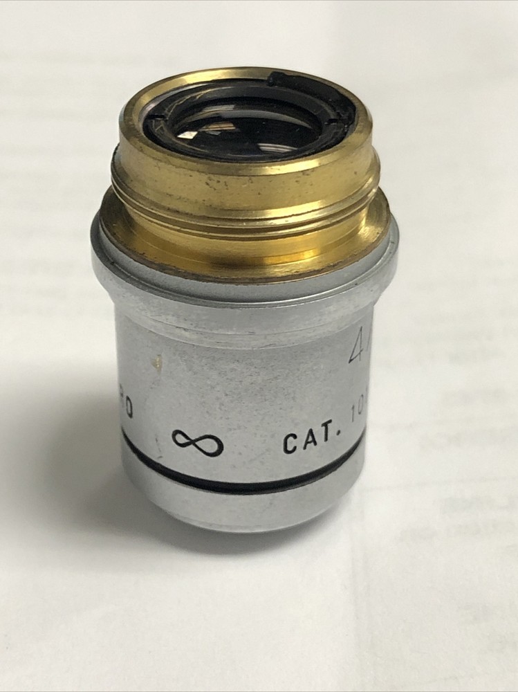 American Optical AO Plan Achro 4x/.12 Infinity Microscope Objective Lens