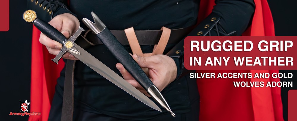 MEDIEVAL KNIGHT HISTORICAL SHORT SWORD FIXED BLADE DAGGER KNIFE w/ SCABBARD