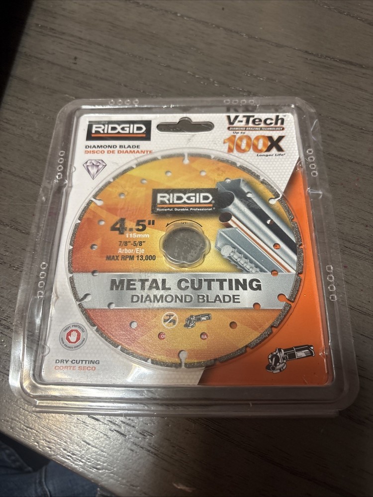 Ridgid 4.5" Metal Cutting Diamond Blade