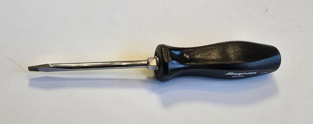 New Snap-on ™ Tools BLACK Plastic Hard Handle 1/4" Flat Head Screwdriver SDD4A