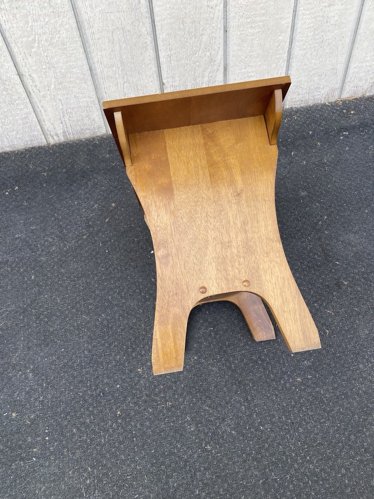 66601 Solid Oak Footstool Bench Stool