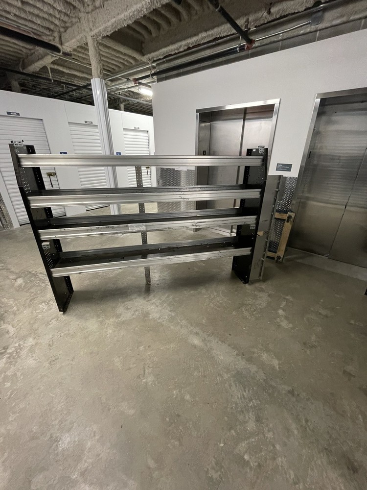 2 used cargo van shelves