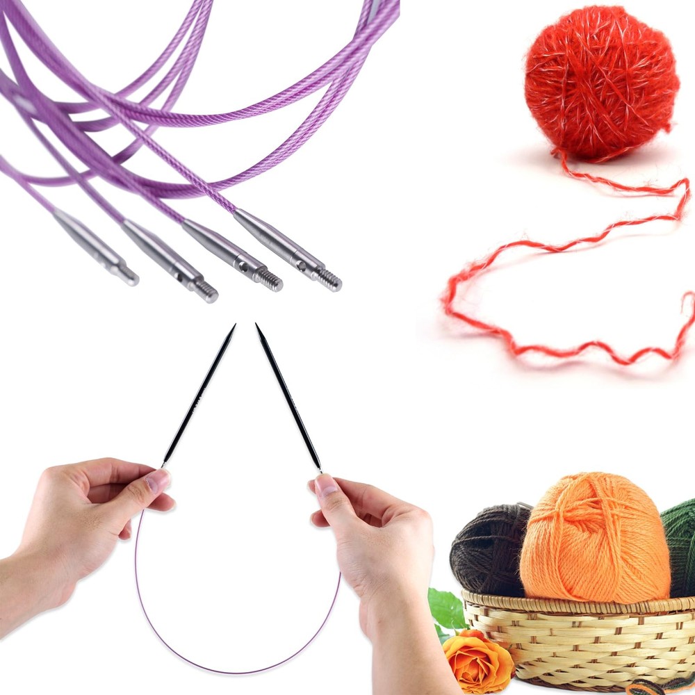 Interchangeable Circular Knitting Needles Set, with Assorted Circular Knittin...