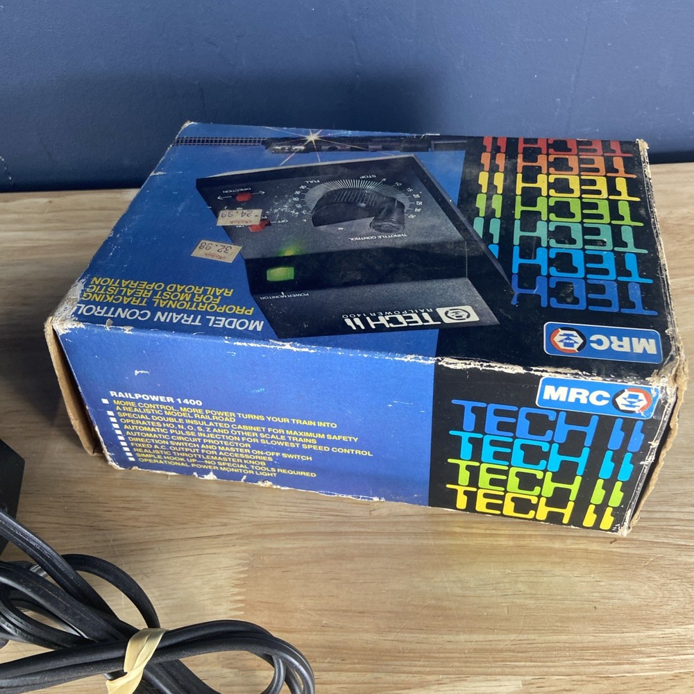 MRC Tech II RAILPOWER 1400 Trainpower Powerpack In Original Box Untested