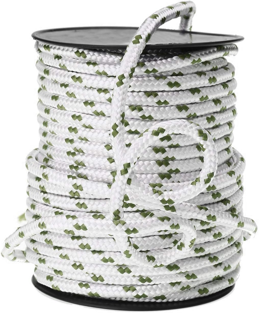 KIS Premium Quality Double Braided Nylon Polyester Rope 6 MM (1/4" 100 ft) -...