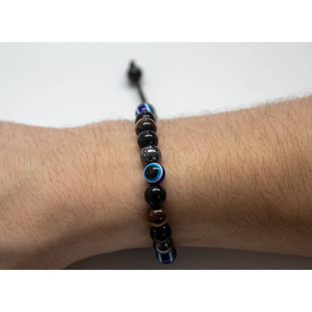 Adjustable Bracelet 8mm Round Bead