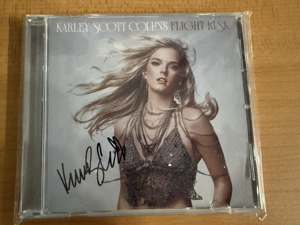 Karley Scott Collins: Flight Risk cd with signed insert AUTOGRAPHED