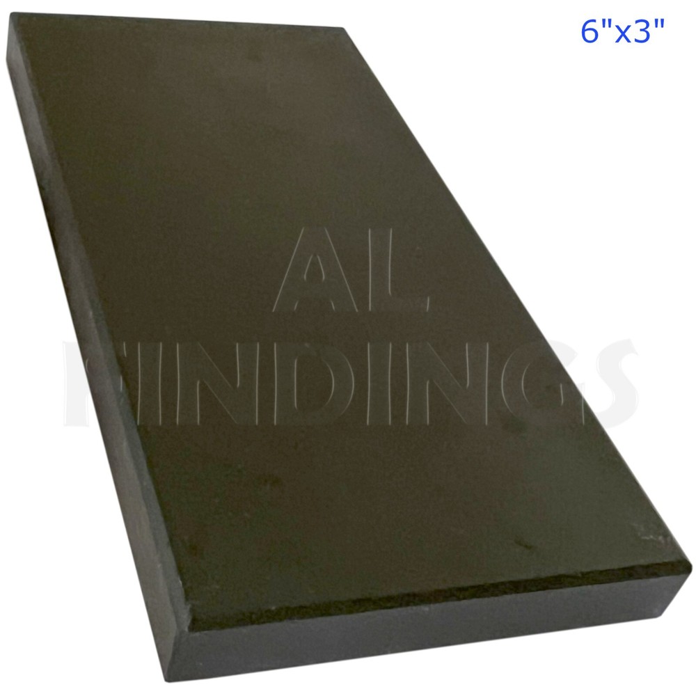 8" X 3" X 1/2" GOLD SILVER SCRAP ACID TESTING STONE TOUCHSTONE TEST