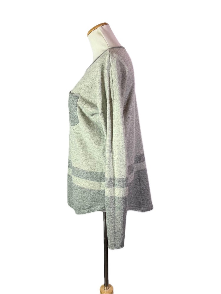 Smartwool Size S Akamina Grey Speckled Pullover Sweater Wool Blend