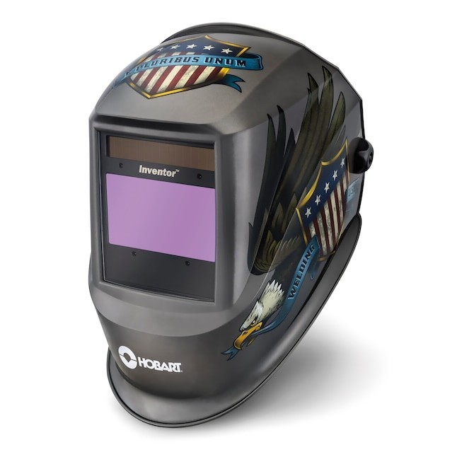 Hobart Auto Darkening Variable Shade Silver Blue Welding Helmet