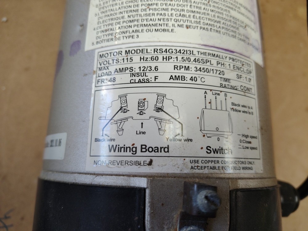 XtremepowerUS 1.5HP 2-Speed 115V Pool - SPA Pump High Flow Above-Ground