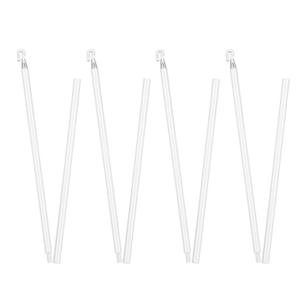 4 Sets Window Blind Tilt Wand Vertical Rod with Hook Replacement