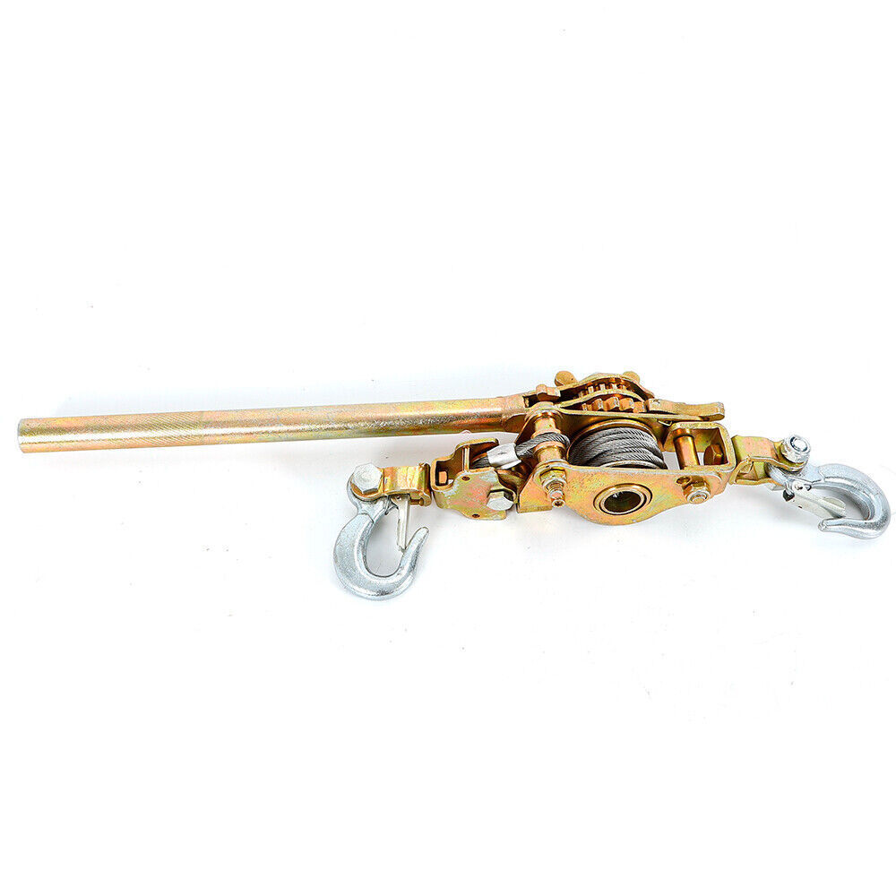 Heavy Duty Hand Puller 2TON Winch Pull Hoist Come Along Cable Lever Tool 4400LB
