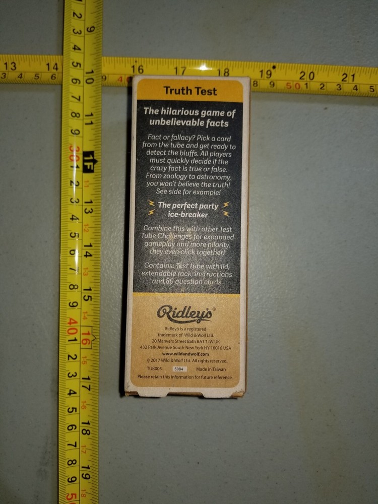 Testimation Booster Pack - Ridleys Test Tube Challenge. Ridley's