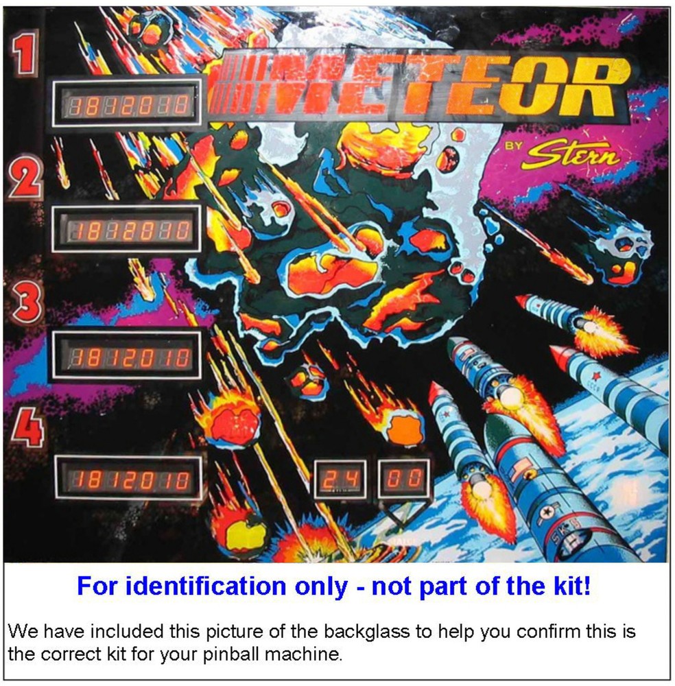 1979 Stern Meteor Pinball Machine Rubber Ring Kit