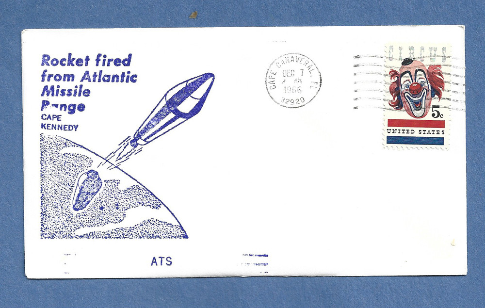 ATS LAUNCH DEC7,1966 CAPE SWANSON SPACE COVER  NASA
