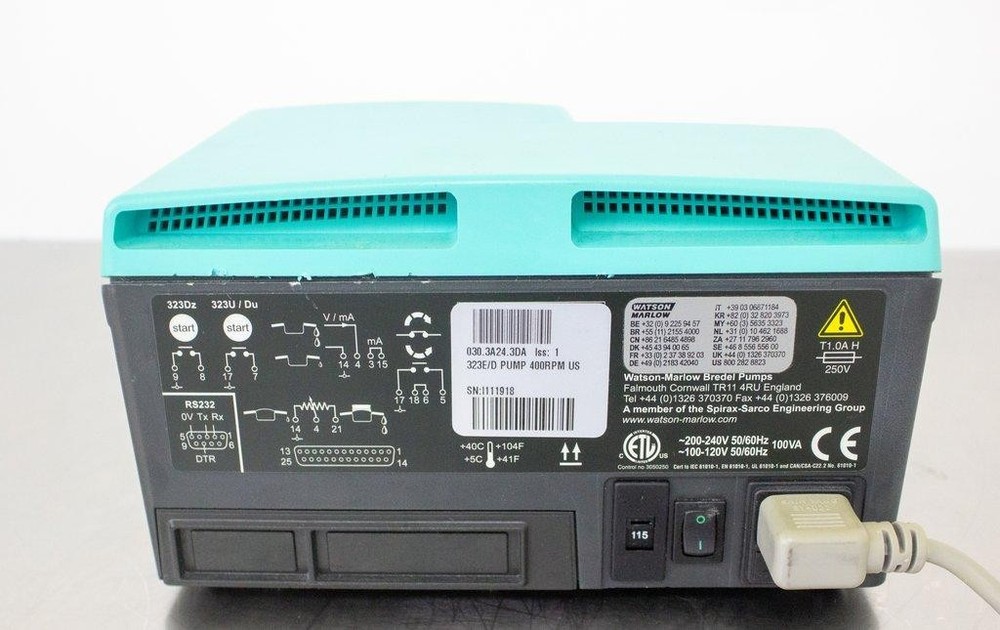 Watson Marlow 323E/D Pump Fair Condition Manual Control Variable Sp (3374928)