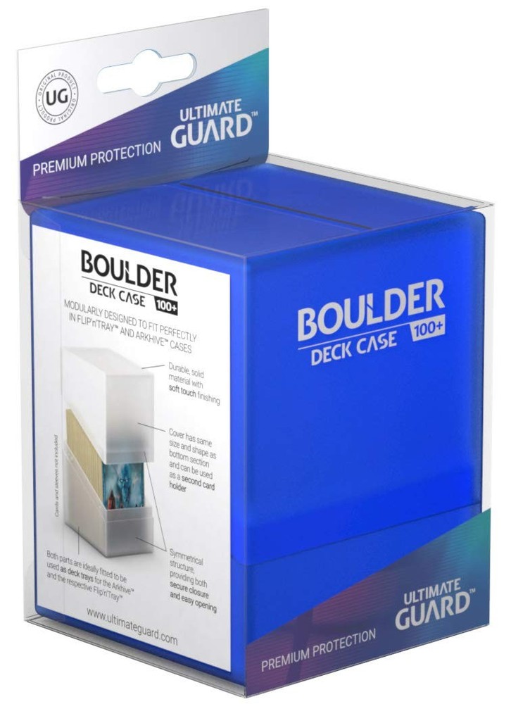 Ultimate Guard Boulder Deck Case 100+ Standard Size Sapphire Sapphire Standard S