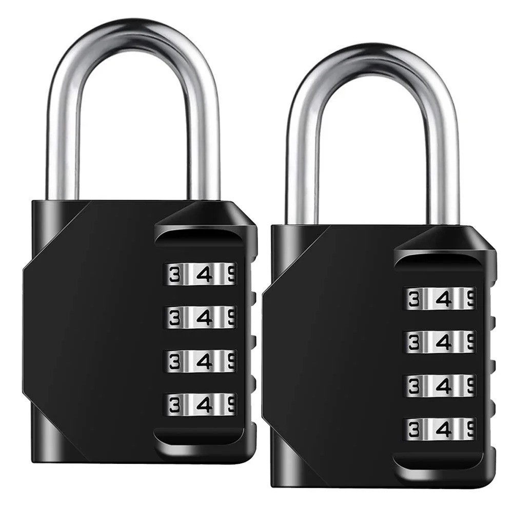1pc Combination Lock Resettable 4 Digit Padlock with Combination Waterproof