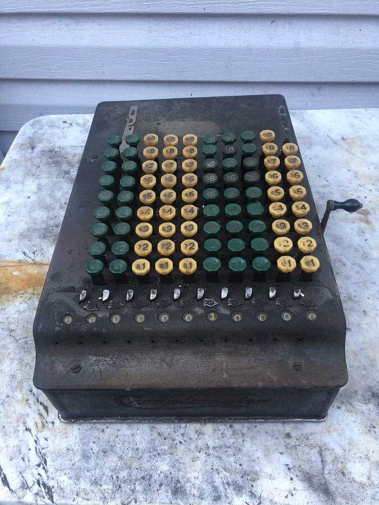 Vintage Comptometer Adding Machine Felt And Tarrant Mfg Co Chicago