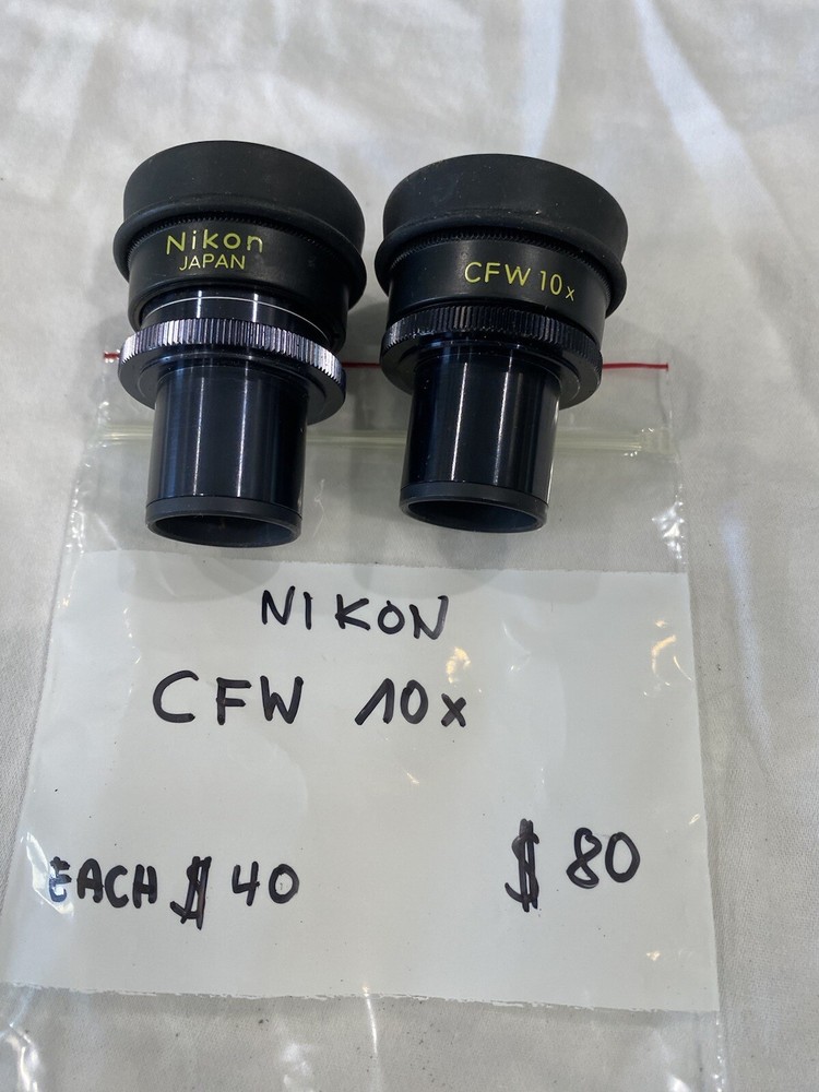 Nikon CFW 10x microscope eyepieces