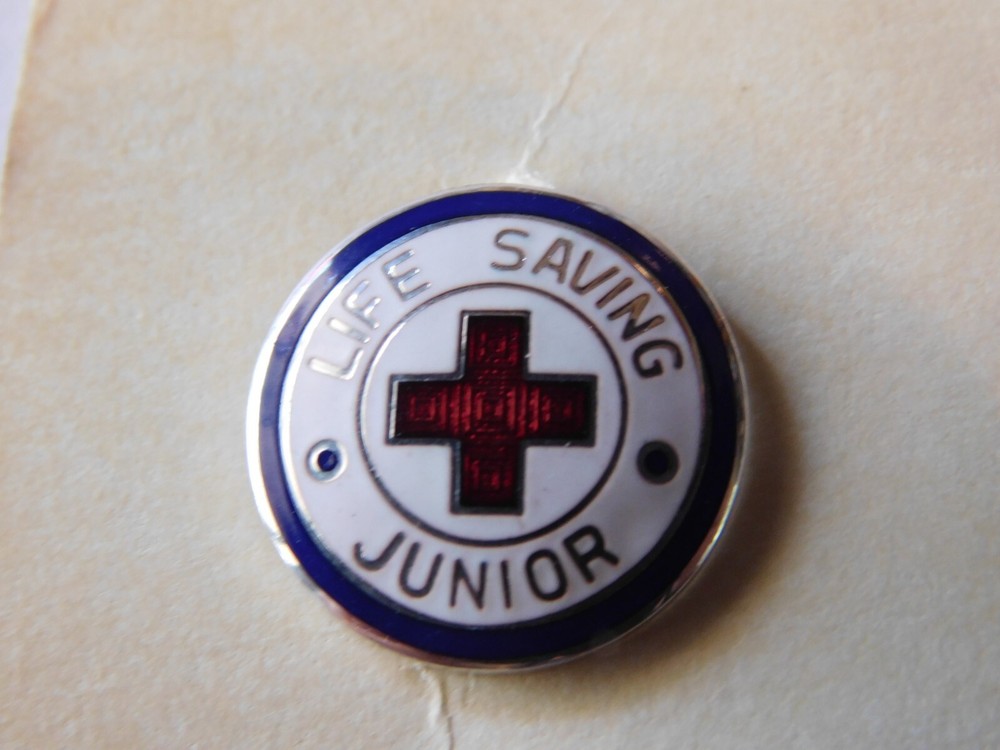 Red Cross Swimming Beginner Intermediate Advanced Swimmer Pin Back Button LOT