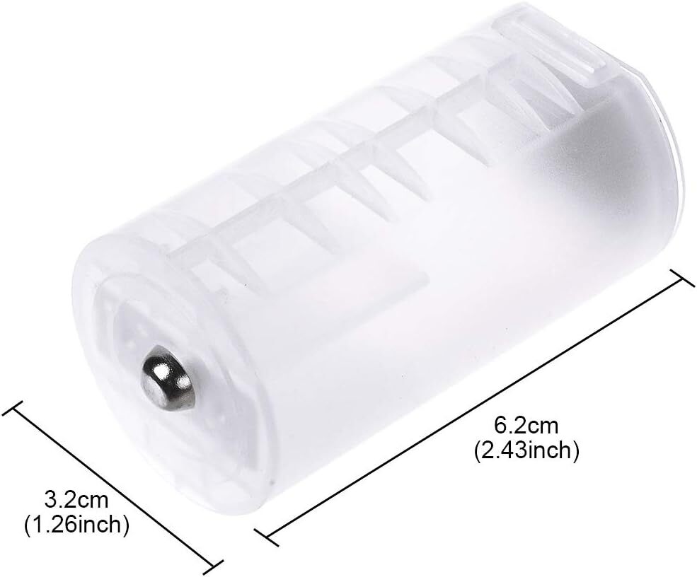 Battery Adapter Converter Case Holder Storage Plastic Box Spring Clip Wireless