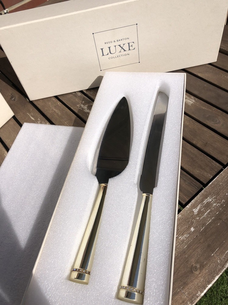Wedding Cake Knife And Server Set  -Reed & Barton Luxe Collection