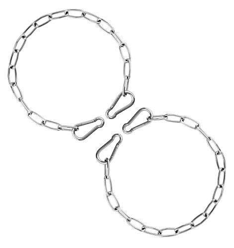 Rustproof Metal Gate Chain Latch with Hooks - Durable & Secure for Garden, Yard,