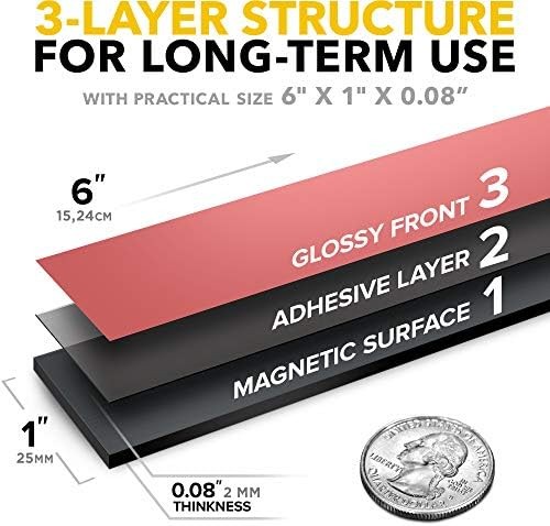 Magnetic Strips with Adhesive Backing