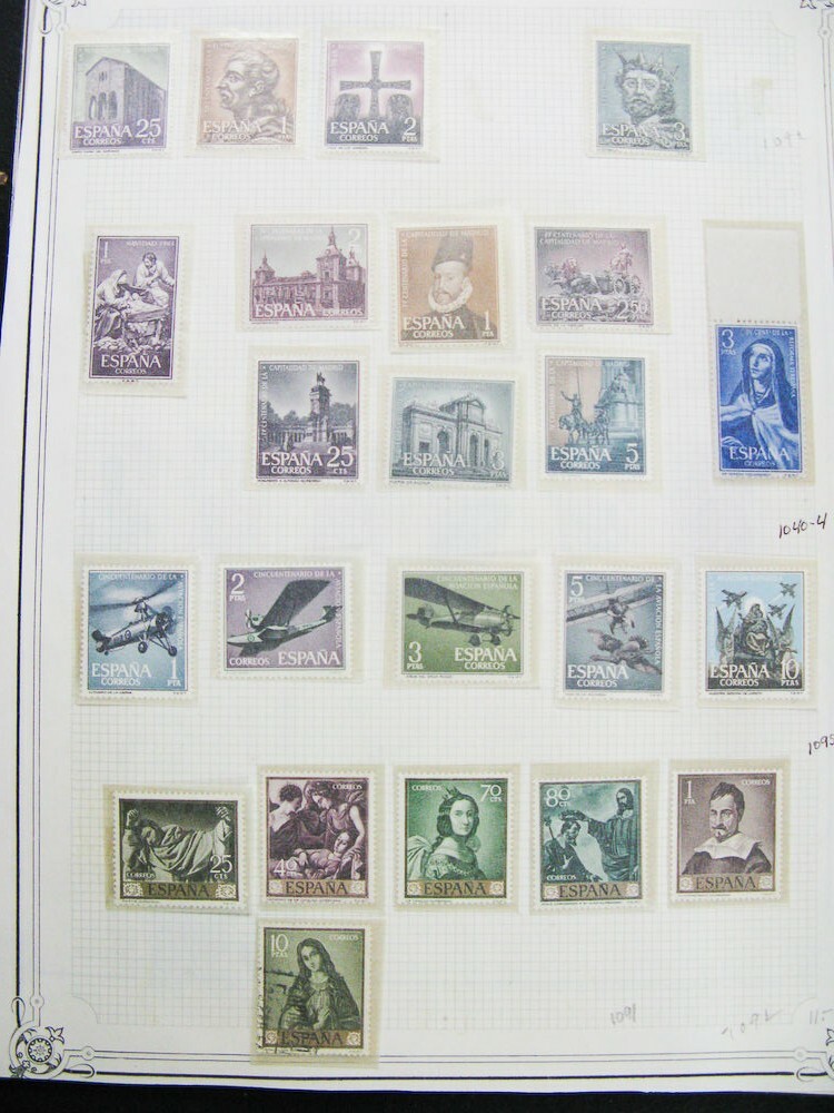 Spain Stamp Collection Mint And Used