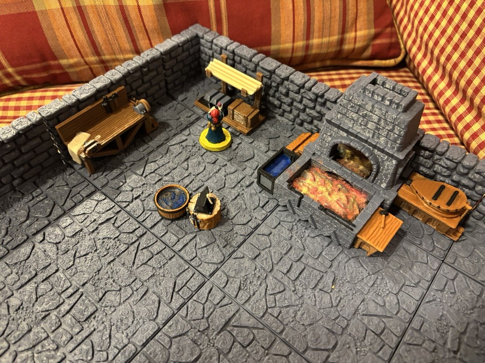 Blacksmith Forge for Tabletop (Dungeons & Dragons, Pathfinder, etc) - Colored
