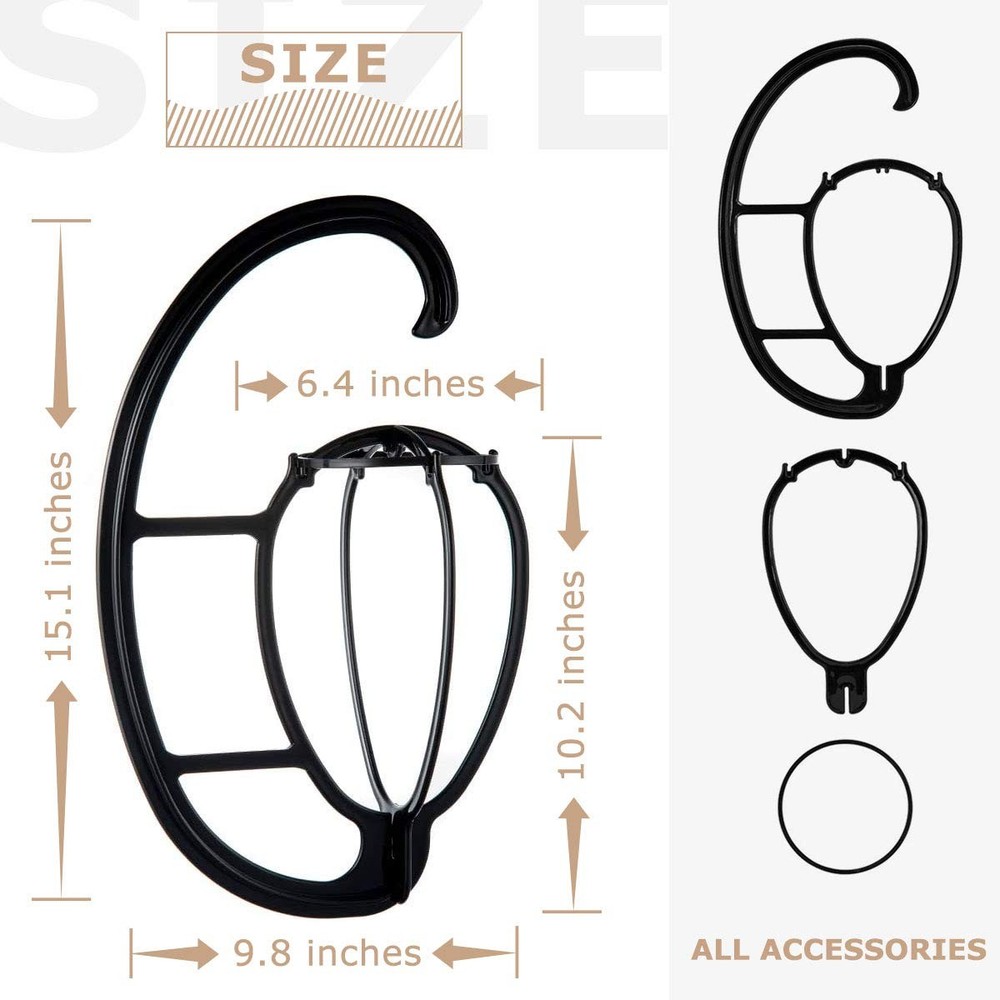 Hanging Wig Stand, Head for Wigs, 4 Sets
