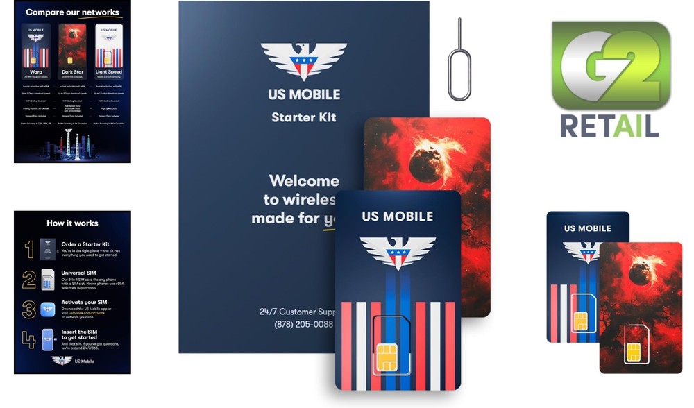 Get Started with 5G Prepaid SIM - Custom Plans $4/mo, Unlimited Data Options!